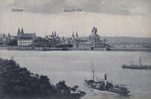 Denkmal für Kaiser Wilhelm I., Deutsches Eck, Koblenz, Deutschland von Photographer German
