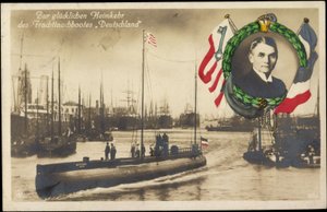 Rückkehr des Frachttauchboots Deutschland, U-Boot von Photographer German