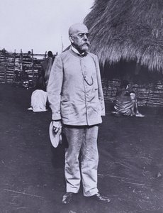 Robert Koch, deutscher Arzt und Bakteriologe, in Afrika von Photographer German