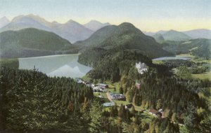Schloss Hohenschwangau in der Jugend von Photographer German