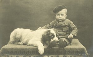 Kleiner Junge mit seinem Hund von Photographer German