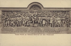 Der Kaiser, Relief am Nationaldenkmal, Denkmal zur Erinnerung an die Vereinigung Deutschlands, Rüdesheim am Rhein, Hessen von Photographer German