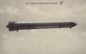 Zeppelin LZ III im Flug von Photographer German