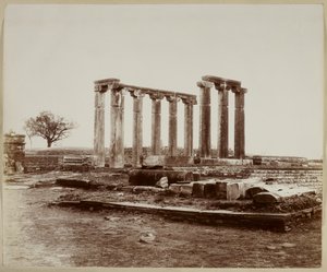 Sanchi, Tempel 18, Gesamtansicht von Nordwesten von Photographer Indian