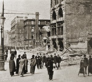 Dublin nach dem Osteraufstand, April 1916