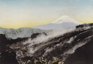 Japan, ca. 1912: Fuji von Ohwakudani, Hakone (Foto)