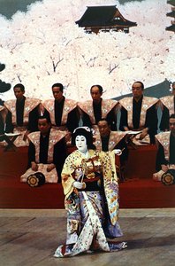 Japanisches Kabuki-Stück von Photographer Japanese