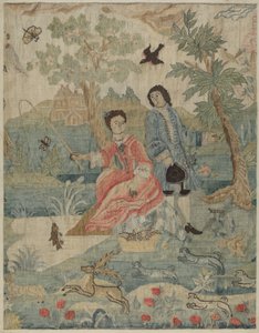 Petit Point Stickerei von Phyllis Dorr