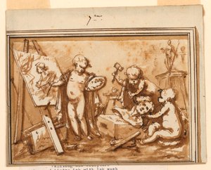 Entwurf für ein Oberlicht von Piat Joseph Sauvage
