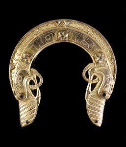 Schwertscheide, von der Insel St. Ninian, Shetland von Pictish
