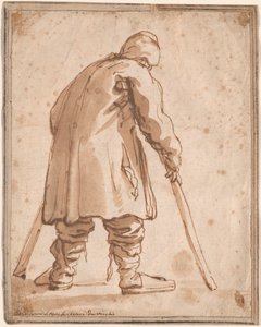 Karikatur eines Mannes, angeblich Pietro da Cortona von Pier Francesco Mola