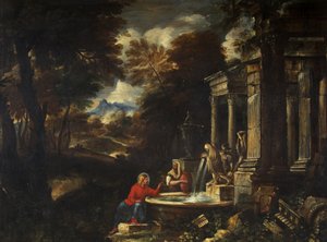 Christus und die Frau von Samaria von Pier Francesco Mola