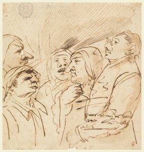 Fünf groteske Figuren von Pier Francesco Mola