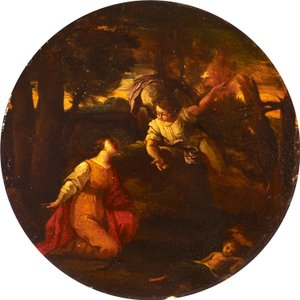 Hagar und Ismael von Pier Francesco Mola