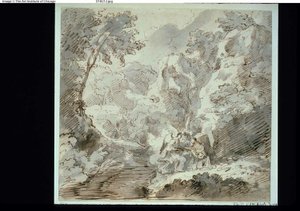 Hagar und der Engel von Pier Francesco Mola
