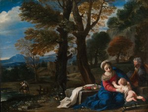 Die Rast auf der Flucht nach Ägypten, ca. 1645