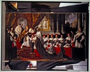 Krönung von Papst Clemens und Innozenz VIII. (Paar) von Pier Leone Ghezzi