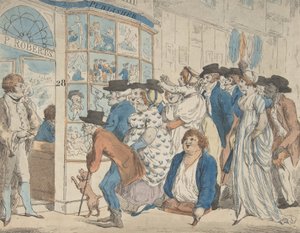 Karikaturladen von Piercy Roberts, 28 Middle Row, Holborn