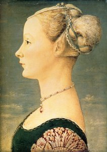 Porträt einer Frau, zweite Hälfte des 15. Jahrhunderts von Piero del Pollaiuolo
