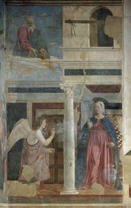 Verkündigung - Fresko, ca. 1455 von Piero della Francesca