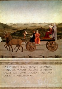Diptychon des Triumphs von Federico da Montefeltro und Battista Sforza (Detail) von Piero della Francesca