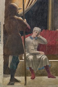 Der Traum von Konstantin (Detail) von Piero della Francesca