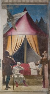 Der Traum von Konstantin, (Detail) von Piero della Francesca