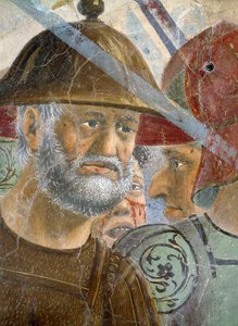 Die Legende vom Wahren Kreuz, die Schlacht von Heraklius und Chosroes (Detail) von Piero della Francesca