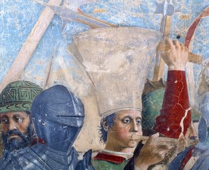 Die Legende vom Wahren Kreuz, die Schlacht von Heraklius und Chosroes (Detail) von Piero della Francesca