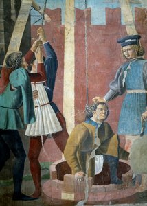Die Legende vom Wahren Kreuz (Detail) von Piero della Francesca