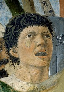Die Legende vom Wahren Kreuz, der Sieg Konstantins in der Schlacht an der Milvischen Brücke (Detail)