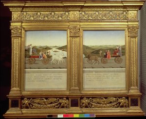 Die Triumphe von Herzog Federico da Montefeltro (1422-82) und Battista Sforza, ca. 1465 von Piero della Francesca