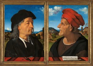 Porträts von Giuliano und Francesco Giamberti da Sangallo