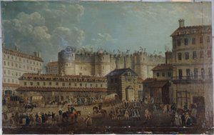 Abriss der Bastille, 17. Juli von Pierre Antoine Demachy