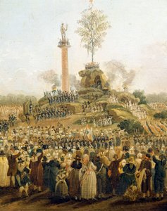 Detail vom Fest des Höchsten Wesens auf dem Marsfeld, 8. Juni