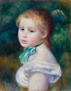 Kopf eines jungen Mädchens von Pierre-Auguste Renoir