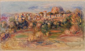 Landschaft, La Gaude von Pierre-Auguste Renoir