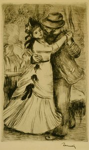 Der Tanz auf dem Lande von Pierre-Auguste Renoir