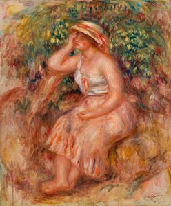 Träumende Frau