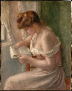 Frau beim Lesen von Pierre-Auguste Renoir