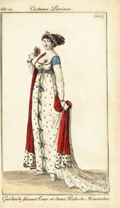 Frau mit Haaren, die mit einem Kranz gebunden sind, Paris von Pierre Charles Baquoy