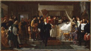 Ehrungen für Raffael auf seinem Sterbebett von Pierre Nolasque Bergeret