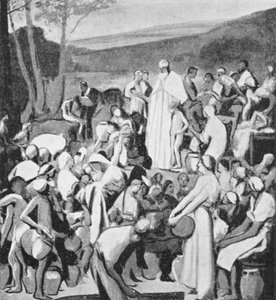 St. Denis predigt den Galliern von Pierre Victor Galland