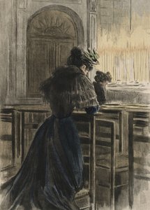 Andachten in der Kirche, Illustration aus 