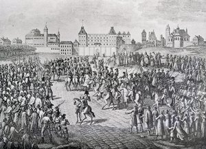 Triumphaler Einzug der Franzosen in Warschau, 28. November 1806