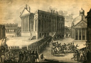 Triumphaler Einzug der Franzosen in die Stadt Berlin, 27. Oktober 1806, 1921 von Pierre Adrien Le Beau