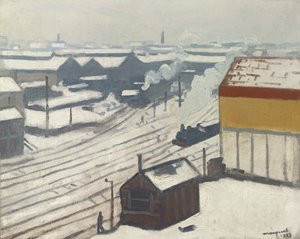 Gare Montparnasse im Schnee, 1913