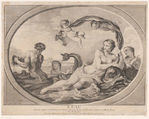 Allegorische Darstellung mit Amphitrite von Pierre Alexandre Aveline