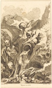 Satyr, Nymphe und Flussgott, um oder nach 1736 von Pierre Alexandre Aveline
