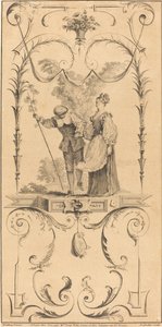 Hirte und Hirtin von Pierre Alexandre Aveline